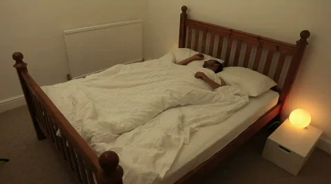 Restless sleep. Timelapse Stock Footage 481501