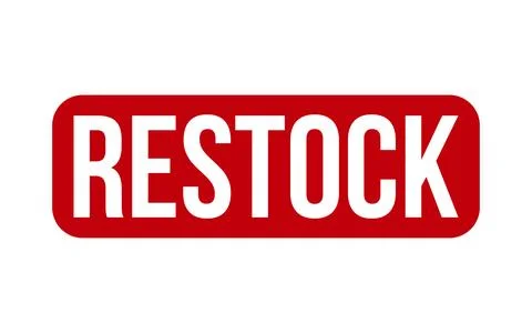 Restock Rubber Stamp Seal Vector Stock Illustration