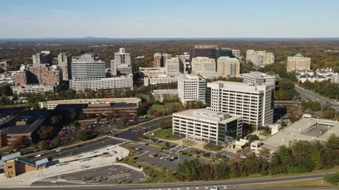 Reston Town Station - Fly By Stock Footage 164327751