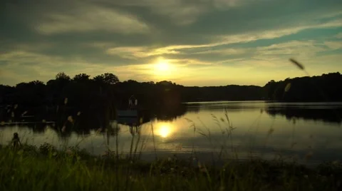 Reston Virginia Lake Video stock 66608541