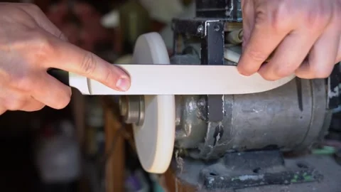 Restoration of the knife Stock Footage 201052499