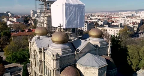 Restoration process of church, cathedral Stock Footage 245410660