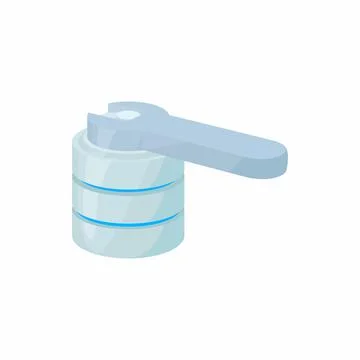 Restore database icon, cartoon style Stock Illustration
