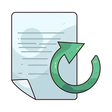 Restore File illustration Illustrazione stock