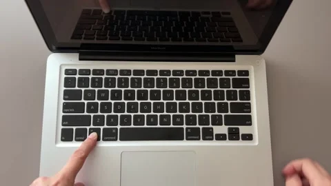 Restore macOS Recovery Installation Software Macbook Laptop Stock Footage 297237192