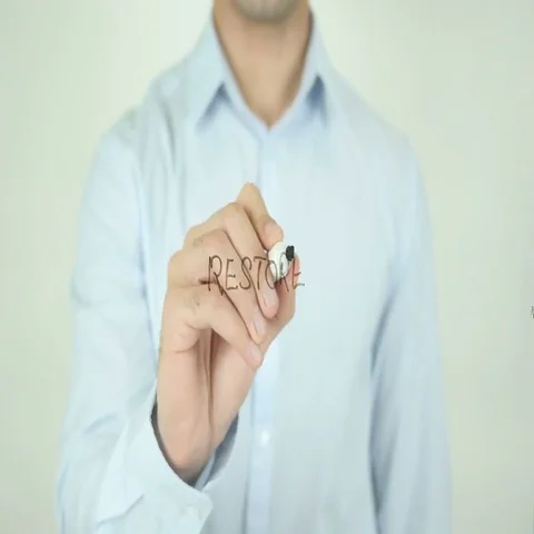 Restore, Writing On Screen Stock Footage