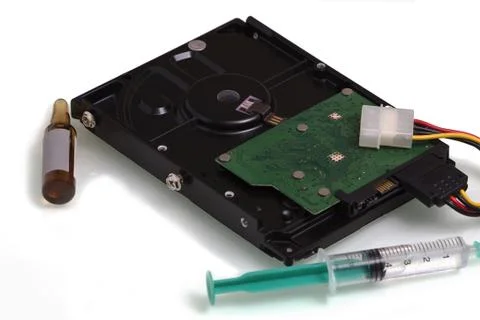 Restoring the hard disk Stock Photos
