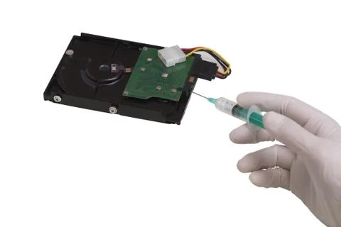 Restoring the hard disk Stock Photos