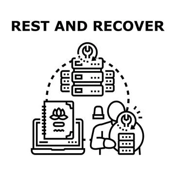 Restoring, recovering, and maintaining data server system イラスト素材