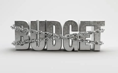 Restrained Budget Stock Illustration