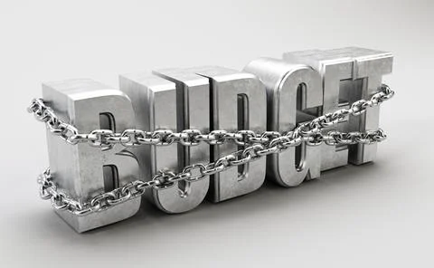 Restrained Budget Stock Illustration