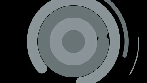 Restrained Gray Colored Shape Transitions Stock Footage 122339302