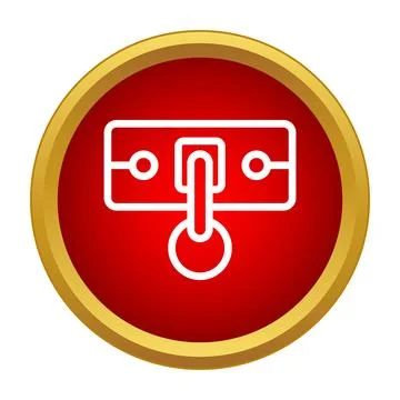 Restraint collar icon symbolizing bondage and strict control Stock Illustration