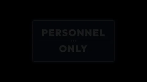 Restricted Access Personnel Only Sign Animation 4K Stock Footage 339029533