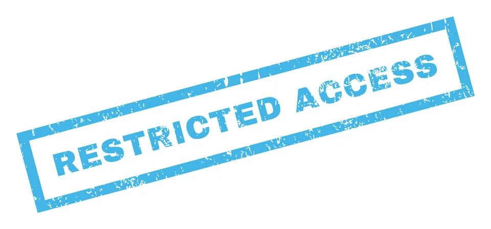 Restricted Access Rubber Stamp Stock Illustration