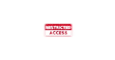 Restricted Access Stamp Stock Footage 307751054