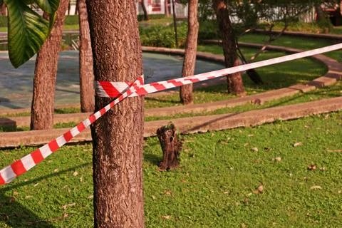 Restricted area barrier Stock Photos