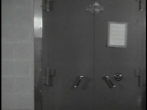 In a restricted area at Fort Benjamin Harrison, in Lawrence, Indiana, paychecks Stock Footage 75789896