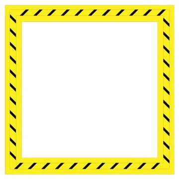Restricted Area Frame Stock Illustration
