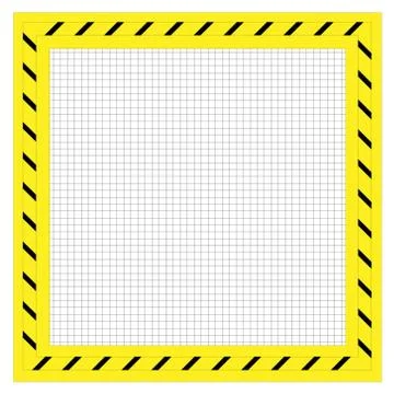 Restricted Area Frame Stock Illustration