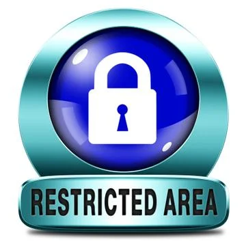 Restricted area Illustrazione stock