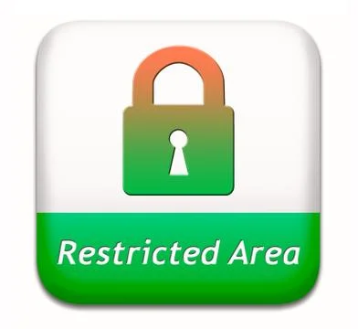 Restricted area Illustrazione stock