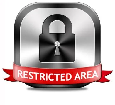 Restricted area Illustrazione stock