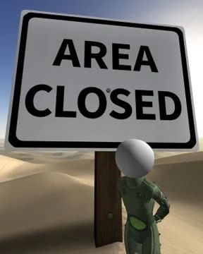 Restricted area Stock Illustration