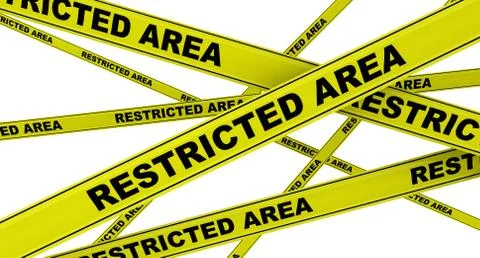 RESTRICTED AREA Stock-Illustration