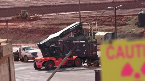 Restricted area, Moab, Utah Super Fund Clean up Stock Footage 63208993