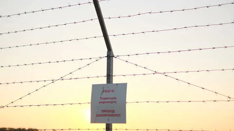 Restricted area, passage prohibited, no entrance Stock Footage 167471332