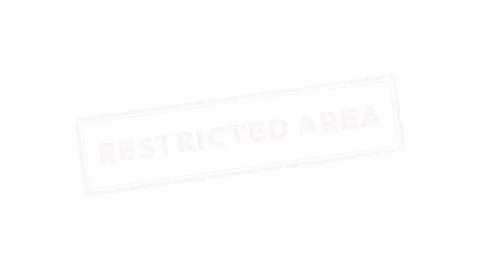 Restricted Area Red Grunge Stamp Animation 4K Vídeo Stock 339029547