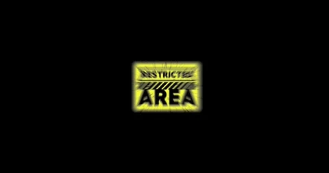 Restricted Area  Stamp Stock Footage 307751058