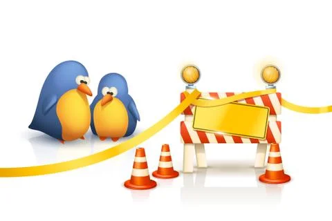 Restricted for birds Stock Illustration