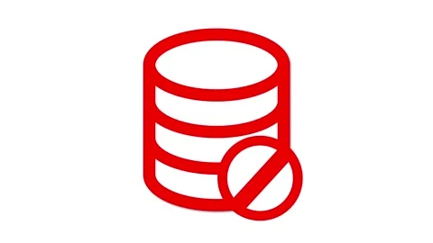 Restricted database access icon Stock Footage 277128340