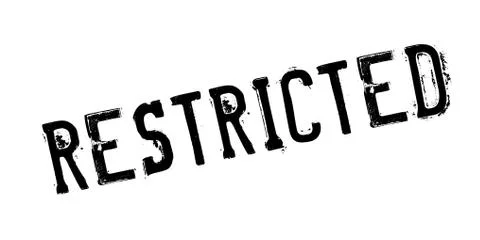 Restricted rubber stamp Stock Illustration