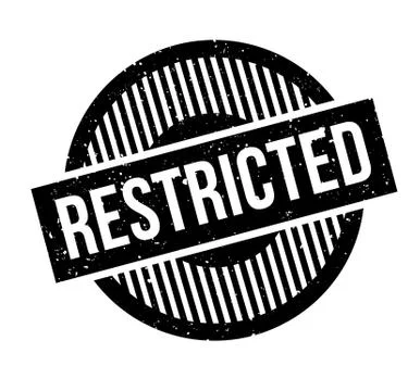 Restricted rubber stamp Stock Illustration