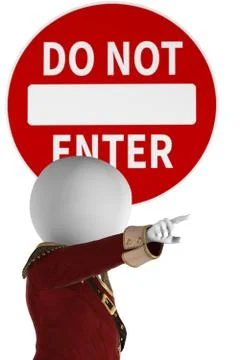 Restricted zone Stock Illustration