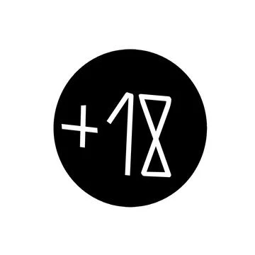 Restriction +18 Stock Illustration