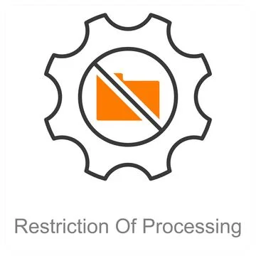 Restriction Of Processing Stock Illustration