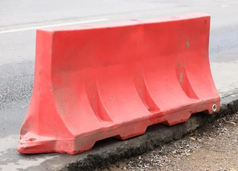 Restrictive block on road Stock Photos