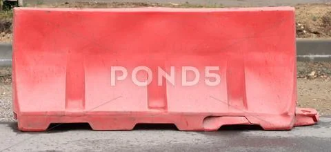 Restrictive block on road Stock Photos
