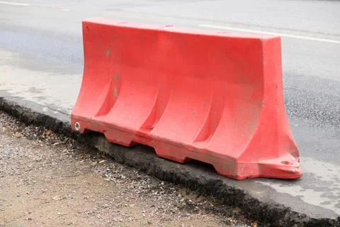 Restrictive block on road Stock Photos