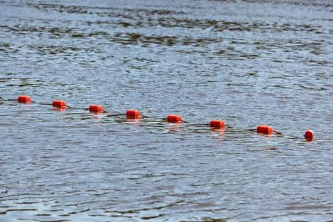 Restrictive buoy on the beach Stock-Fotos