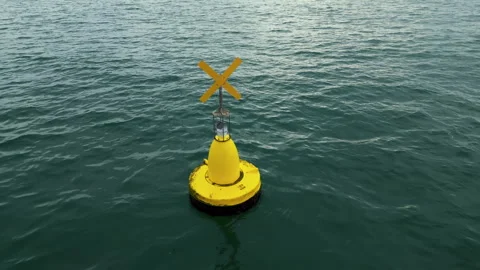 Restrictive buoy Stock Footage 246698115