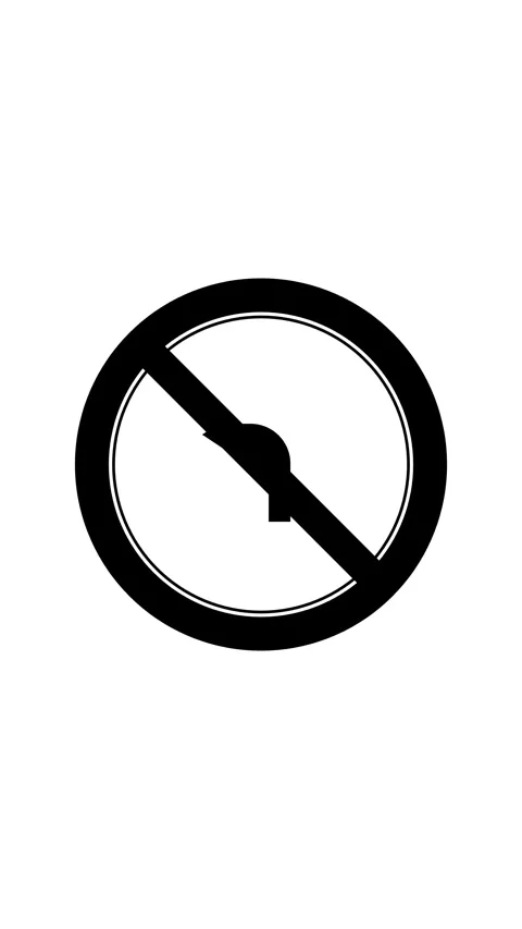 Restrictive Prohibition Road Signs Bundle Minimalist Animation Vídeo Stock 334365224