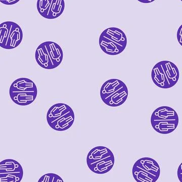 Restroom information glyph seamless pattern Stock Illustration