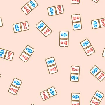 Restroom information vector seamless pattern Stock Illustration