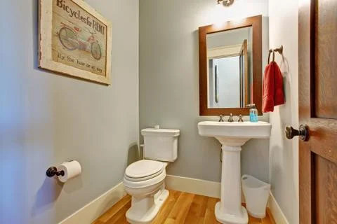 Restroom interior in light tone Stock Photos