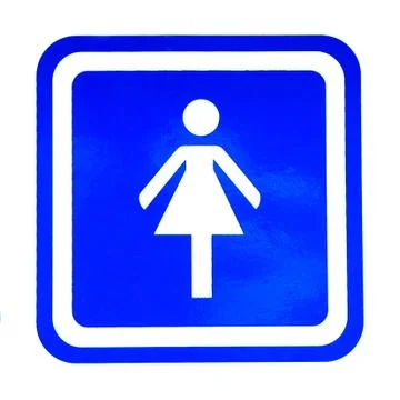 Restroom sign Stock Illustration